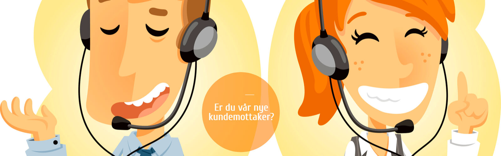 Vi søker etter kundemottaker